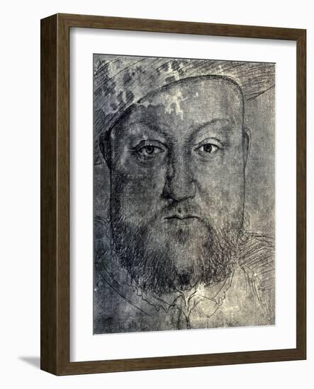 Henry VIII, C1540-Hans Holbein the Younger-Framed Giclee Print