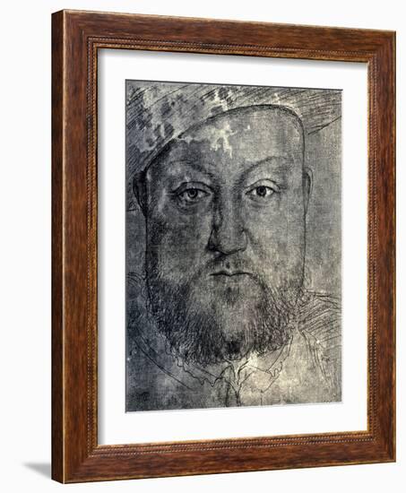 Henry VIII, C1540-Hans Holbein the Younger-Framed Giclee Print