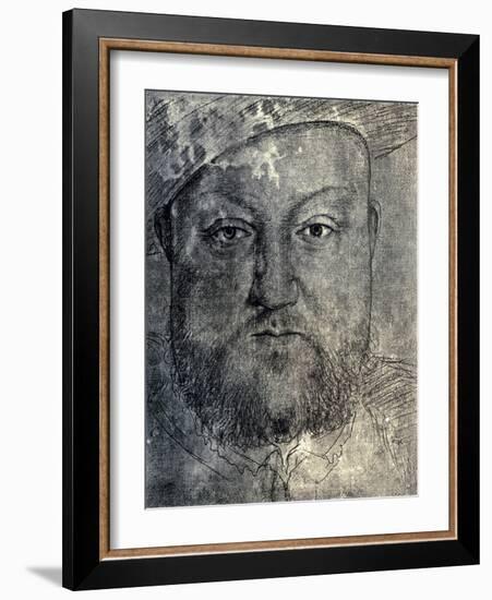 Henry VIII, C1540-Hans Holbein the Younger-Framed Giclee Print