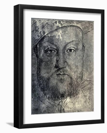 Henry VIII, C1540-Hans Holbein the Younger-Framed Giclee Print