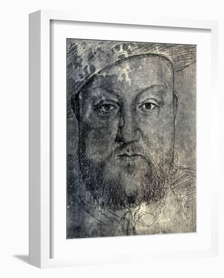 Henry VIII, C1540-Hans Holbein the Younger-Framed Giclee Print