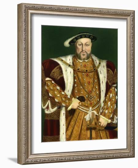 Henry VIII, C1543-Hans Holbein the Younger-Framed Giclee Print