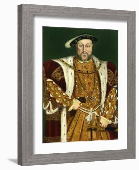 Henry VIII, C1543-Hans Holbein the Younger-Framed Giclee Print