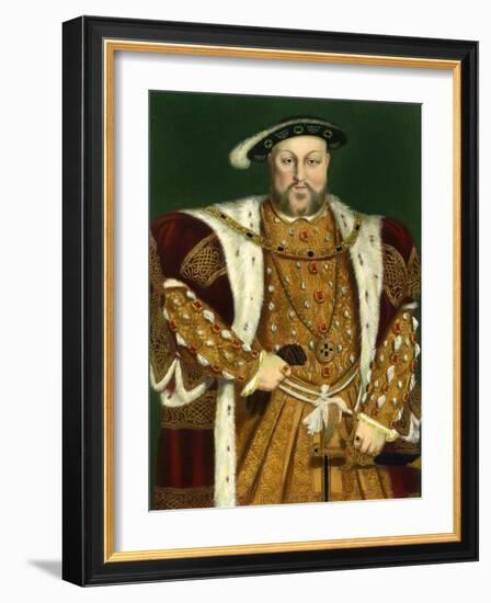 Henry VIII, C1543-Hans Holbein the Younger-Framed Giclee Print