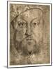 Henry VIII Chalk Drawing, C.1540, Pub. 1902-Hans Holbein the Younger-Mounted Giclee Print