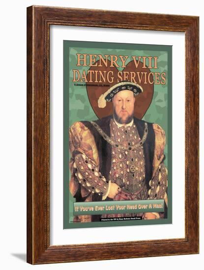 Henry VIII Dating Services-null-Framed Art Print