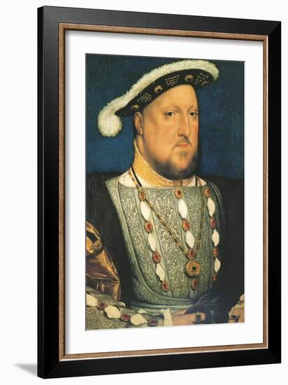 Henry Viii, King of England-Hans Holbein the Younger-Framed Art Print