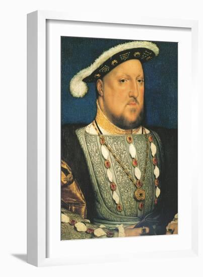 Henry Viii, King of England-Hans Holbein the Younger-Framed Art Print