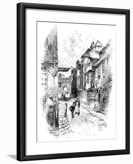 Henry VIII's Gateway, Windsor Castle, C1888-Herbert Arthur-Framed Giclee Print