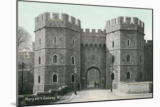 Henry VIII's Gateway, Windsor Castle-null-Mounted Art Print