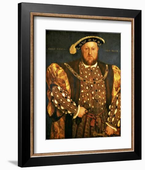 Henry VIII-Hans Holbein the Younger-Framed Giclee Print