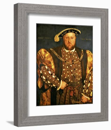 Henry VIII-Hans Holbein the Younger-Framed Giclee Print