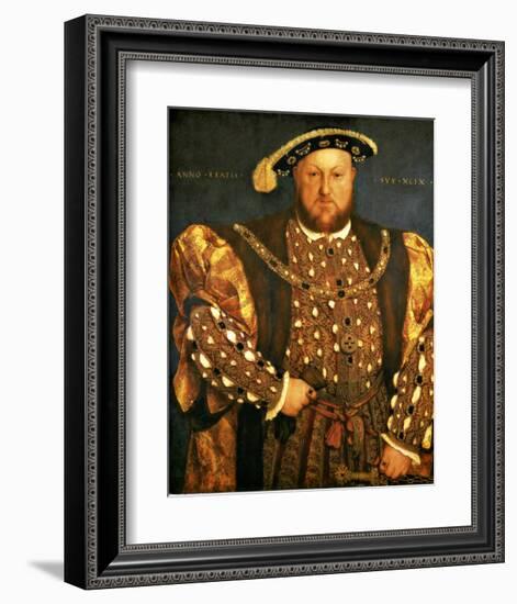 Henry VIII-Hans Holbein the Younger-Framed Giclee Print