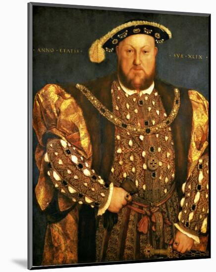 Henry VIII-Hans Holbein the Younger-Mounted Giclee Print