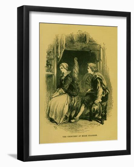 Henry Wadsworth Longfellow 's-John Gilbert-Framed Giclee Print