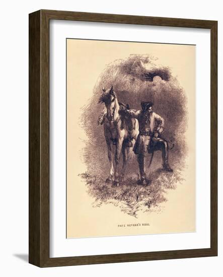 Henry Wadsworth Longfellow 's-John Gilbert-Framed Giclee Print