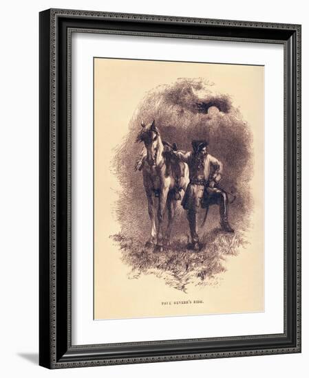 Henry Wadsworth Longfellow 's-John Gilbert-Framed Giclee Print