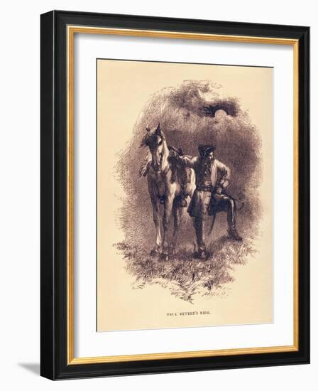 Henry Wadsworth Longfellow 's-John Gilbert-Framed Giclee Print