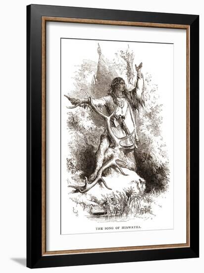 Henry Wadsworth Longfellow 's-John Gilbert-Framed Giclee Print