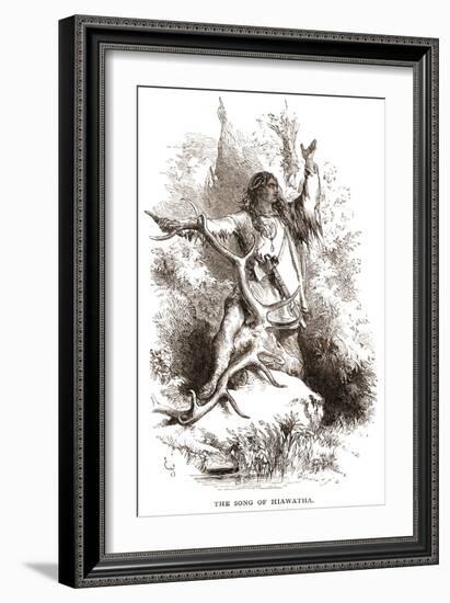 Henry Wadsworth Longfellow 's-John Gilbert-Framed Giclee Print