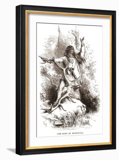 Henry Wadsworth Longfellow 's-John Gilbert-Framed Giclee Print