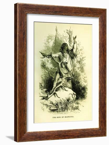 Henry Wadsworth Longfellow 's-John Gilbert-Framed Giclee Print