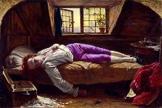 The Death of Chatterton, C.1856 (Oil on Panel)-Henry Wallis-Giclee Print