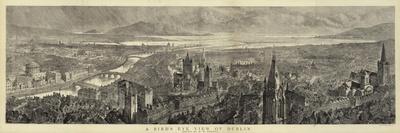 A Bird'S-Eye View of Manchester in 1889-Henry William Brewer-Giclee Print