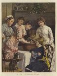 Stirring the Christmas Pudding-Henry Woods-Giclee Print