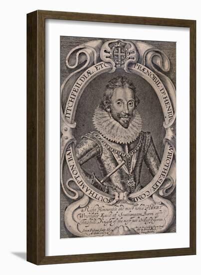 Henry Wriothesley, Earl of Southampton, patron of William Shakespeare, c1617 (1894)-Simon de Passe-Framed Giclee Print