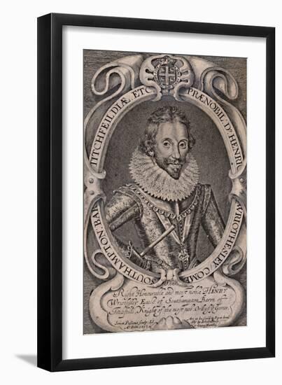 Henry Wriothesley, Earl of Southampton, patron of William Shakespeare, c1617 (1894)-Simon de Passe-Framed Giclee Print