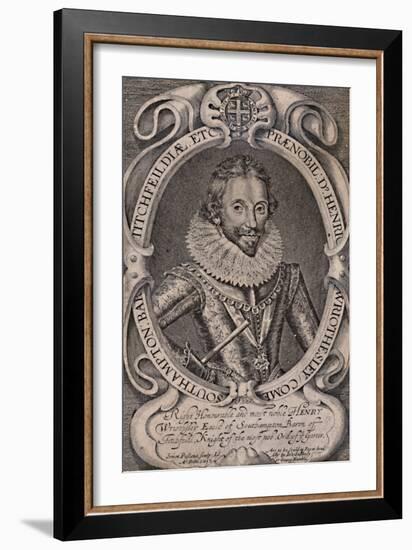 Henry Wriothesley, Earl of Southampton, patron of William Shakespeare, c1617 (1894)-Simon de Passe-Framed Giclee Print