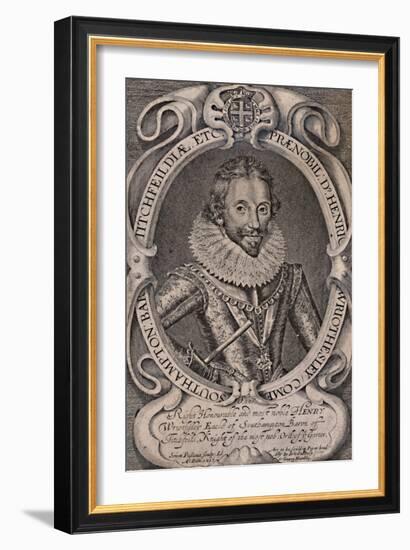 Henry Wriothesley, Earl of Southampton, patron of William Shakespeare, c1617 (1894)-Simon de Passe-Framed Giclee Print