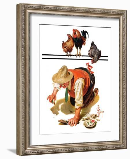 "Hens and Gardner,"May 11, 1935-Joseph Christian Leyendecker-Framed Giclee Print