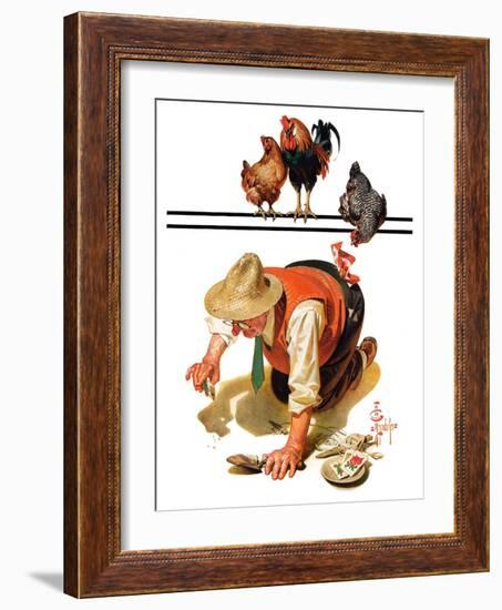 "Hens and Gardner,"May 11, 1935-Joseph Christian Leyendecker-Framed Giclee Print
