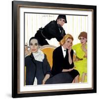 Her Big Moment - Saturday Evening Post "Leading Ladies", December 1, 1956 pg.27-Joe deMers-Framed Giclee Print