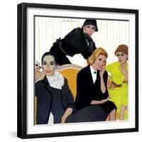Her Big Moment - Saturday Evening Post "Leading Ladies", December 1, 1956 pg.27-Joe deMers-Framed Giclee Print