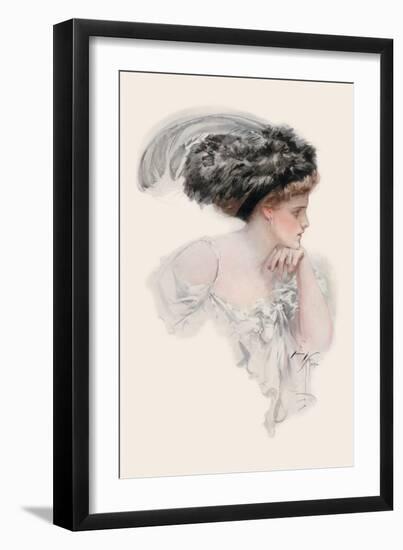 Her Bosom's Like a Frozen Lake-Harrison Fisher-Framed Art Print