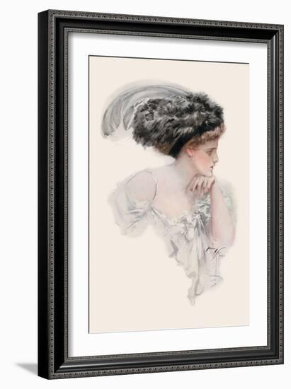 Her Bosom's Like a Frozen Lake-Harrison Fisher-Framed Art Print