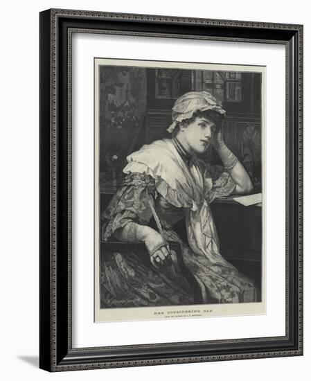 Her Considering Cap-Edward Frederick Brewtnall-Framed Giclee Print