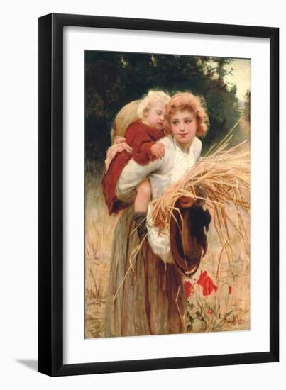 Her Constant Care (Oil on Canvas)-Frederick Morgan-Framed Giclee Print