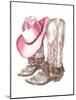 Her Cowboy Boots-Paul Mathenia-Mounted Art Print