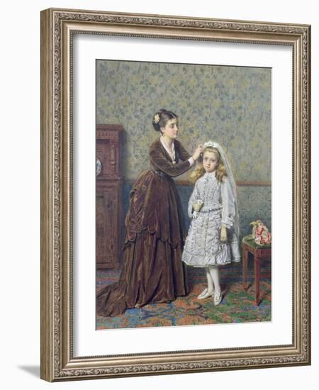 Her First Communion-George Goodwin Kilburne-Framed Giclee Print