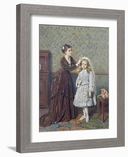 Her First Communion-George Goodwin Kilburne-Framed Giclee Print