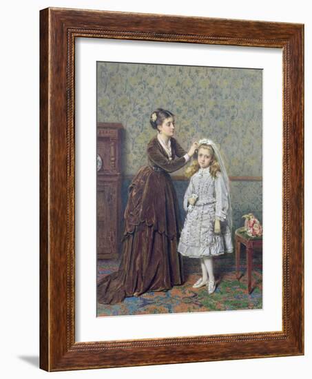 Her First Communion-George Goodwin Kilburne-Framed Giclee Print