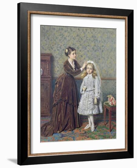 Her First Communion-George Goodwin Kilburne-Framed Giclee Print
