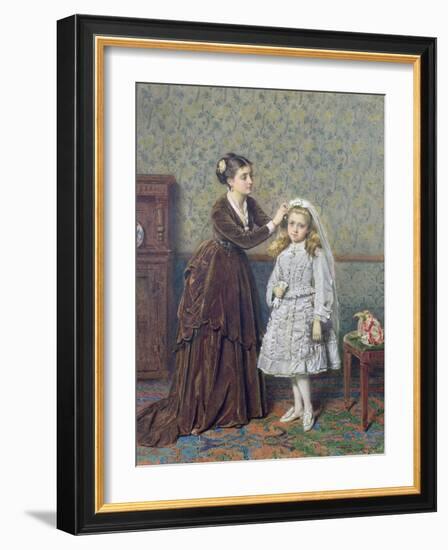 Her First Communion-George Goodwin Kilburne-Framed Giclee Print