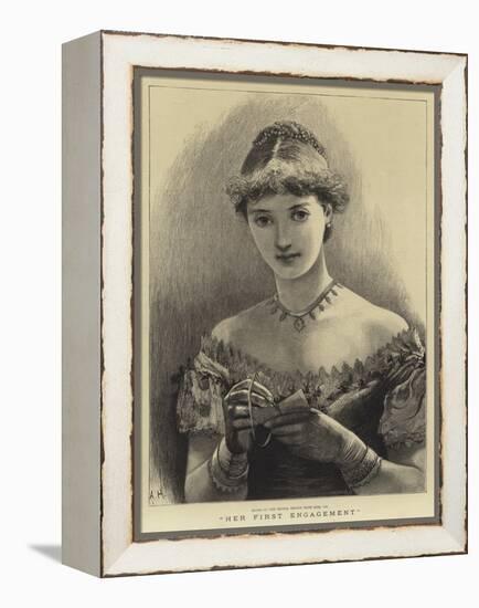 Her First Engagement-Arthur Hopkins-Framed Premier Image Canvas