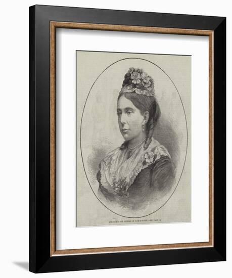 Her Grace the Duchess of Marlborough-null-Framed Giclee Print