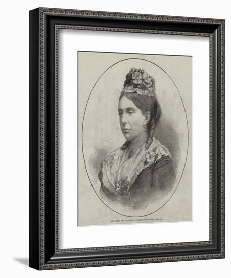 Her Grace the Duchess of Marlborough-null-Framed Giclee Print